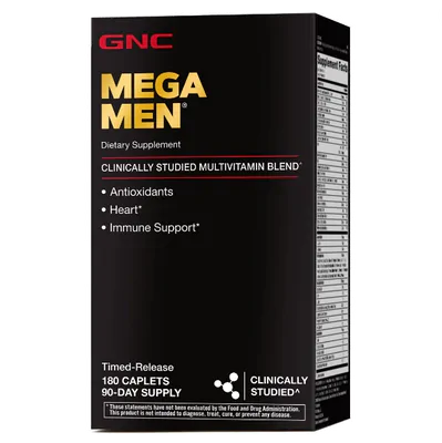 Mega Men, Multivitamínico, 180 Cápsulas, GNC