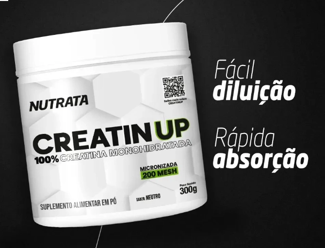 Creatina Monohidratada 100% Pura, 300g, Nutrata