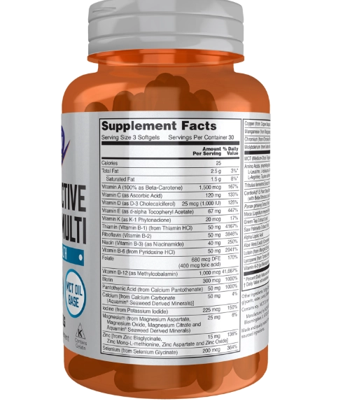 Multivitamínico Esportivo Masculino, Men's Active Sports, 90 Cápsulas, Now