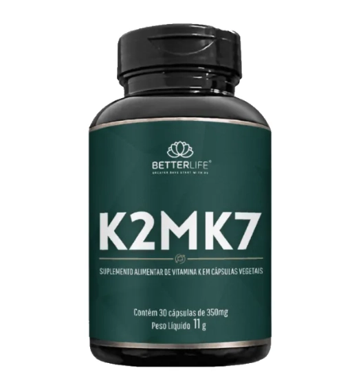 Vitamina K2MK7 350mg, 30 Cápsulas, Betterlife