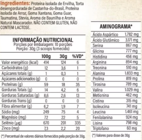 Vegan Protein, Castanha Do Brasil, Caixa 10 Sachês, Terramazonia