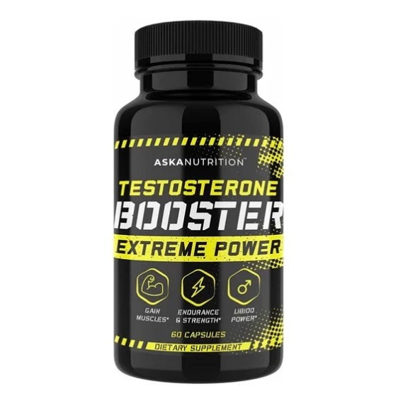 Testosterone Booster, para Homens, 1484mg, 60 Capsulas  AskaNutrition