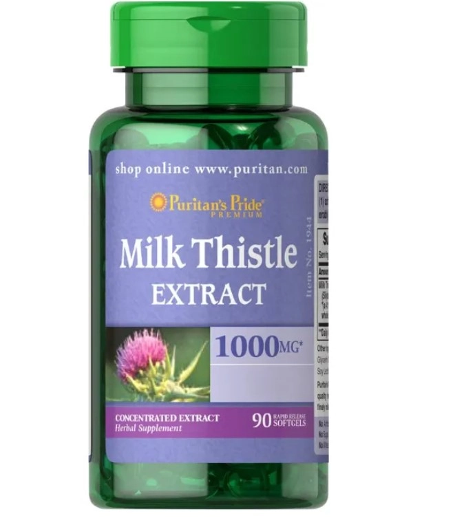 Milk Thistle, 1000mg, 90 Cápsulas, Puritan's Pride