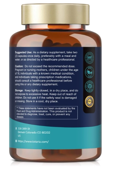 TUDCA 1200mg, 120 Cápsulas, Totaria Health