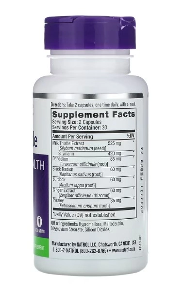 Milk Thistle, 525mg, 60 Capsules, Natrol