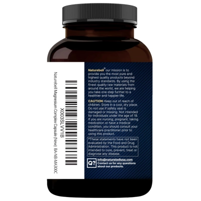 Complexo de Magnésio 500mg, 10 em 1, 300 Cápsulas, NatureBell 