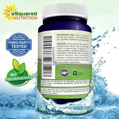 Apigenina 50mg &amp; L-Teanina 200mg, 120 Cápsulas, aSquared Nutrition