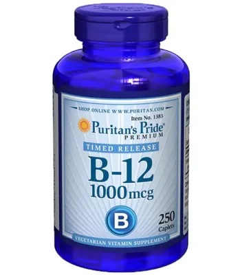 Vitamina B-12, 1000mcg, 250 Comprimidos, Puritan's Pride