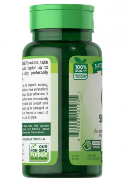 Vitamina C, 500mg, 100 cápsulas, Nature's Truth