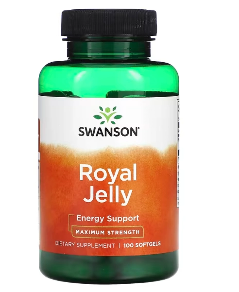 Royal Jelly, Geleia Real Potência Máxima, 133.33mg, 100 Cápsulas, Swanson