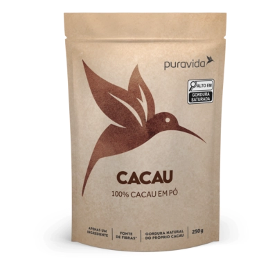 Cacau Premium Em Pó, 250g, PuraVida
