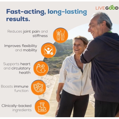 Factor 4, com Ômega 3, Coenzima e Cúrcuma, 60 Cápsulas, LiveGood 