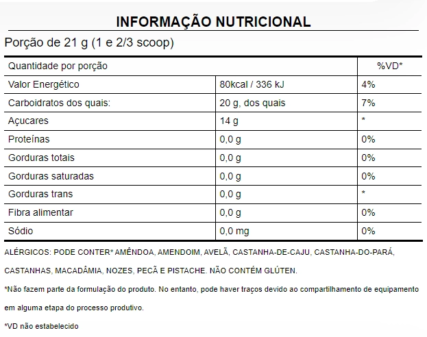 Palatinose, Carboidrato de fonte natural, 300g, PuraVida