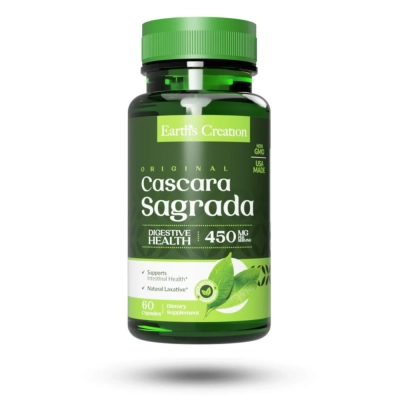 Cáscara Sagrada 450mg, 60 Softgels, Earth's Creation