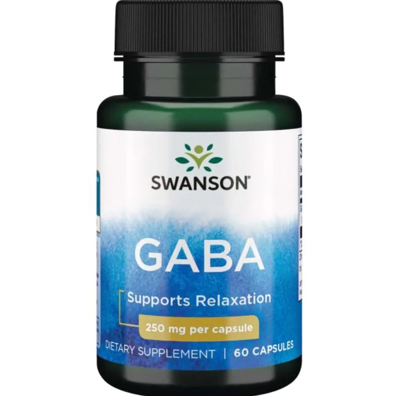 Gaba, 250mg, (Por Capsula)  60 cápsulas, Swanson