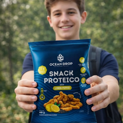 Snack Proteico, 40g, 3 Unidades, Ocean Drop