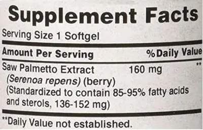 Saw Palmetto, 160mg, 60 Cápsulas em Gel, Puritan's Pride