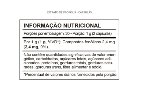 Própolis, 60 Cápsulas, QualyNutri