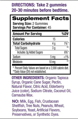 Melatonina 10mg, 90 Gomas sabor Morango, Natrol
