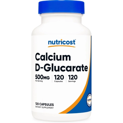 Calcium D-Glucarate, 500mg, 120 Cápsulas, Nutricost
