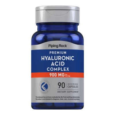 Ácido Hialurônico Complex, 900mg, 90 Cápsulas, PipingRock