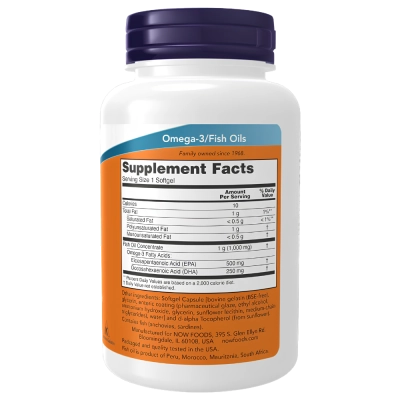 Ultra Ômega 3, 500 EPA 250 DHA, Softgels, Now