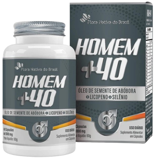 Suplemento Homem 40+, 60 Cápsulas, Flora nativa