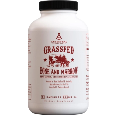Beef Bone and Marrow, 3000mg, 180 Cápsulas, Ancestral Supplements
