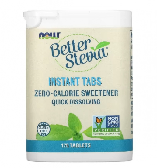 Better Stevia, Tabs instantâneos, 175 Tablets. Now