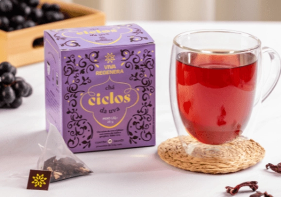 Chá Ciclos da Uva, Caixa 10 saches, Viva Regenera