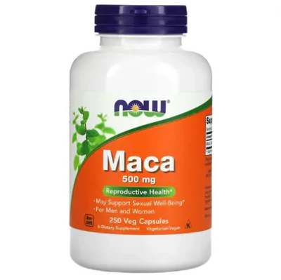 Maca, 500mg, 250 Cápsulas, Now