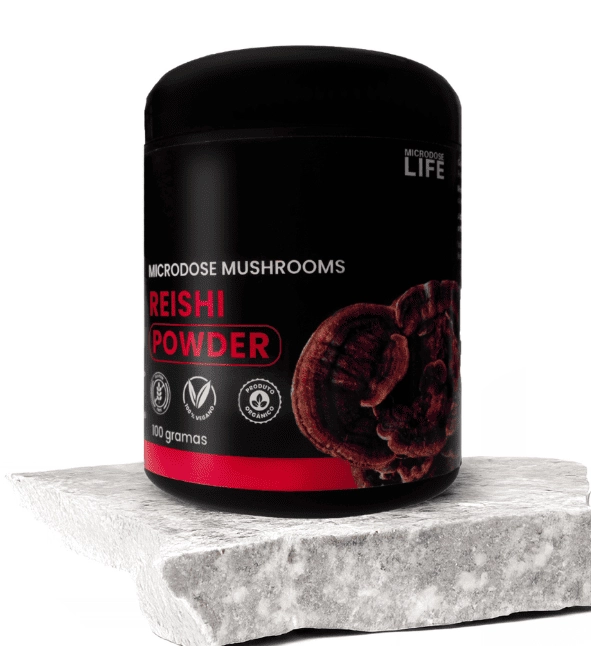 Extrato Puro e Concentrado, Cogumelo Reishi Powder, 100g em Pó, Microdose Life