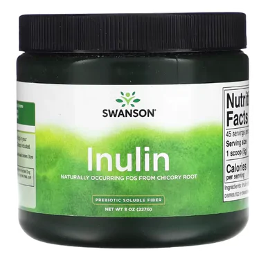 Inulina, Fibra Solúvel Prebiótica, 227g, Swanson