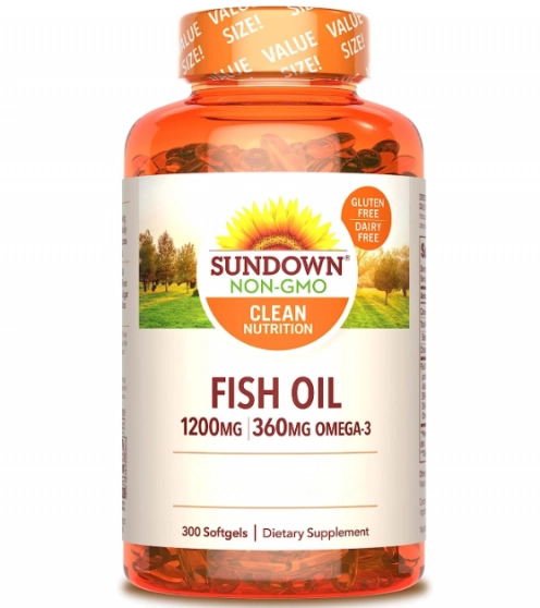 Fish Oil, 1,200mg, 300 Softgels, Sundown