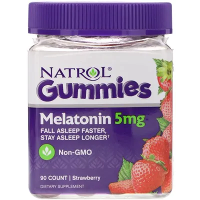 Melatonina 5mg, 90 Gomas Sabor Morango, Natrol