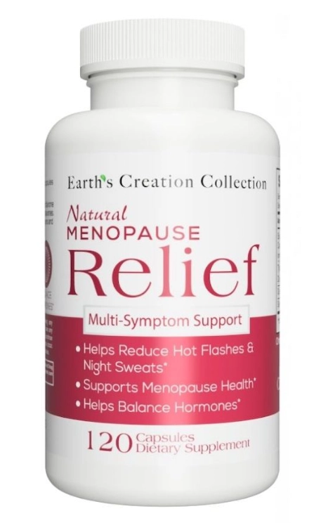 Menopause Relief, Alívio da Menopausa, 120 Cápsulas, Earth's Creation
