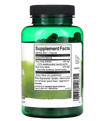 Extrato de Gotu Kola, 100mg, 120 Cápsulas, Swanson