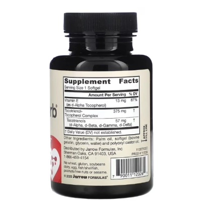 Toco-Sorb Complexo de Tocotrienóis, 60 Cápsulas, Jarrow Formulas