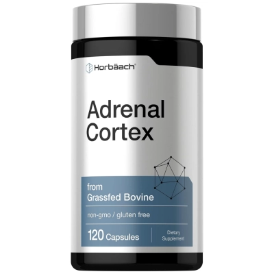 Adrenal Córtex Bovino, 50mg,  120 Cápsulas, Horbaach
