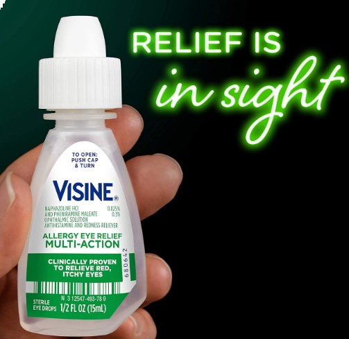 Colírio Allergy Relief, Anti-histamínico, para Vermelhidão, 30ml, Visine
