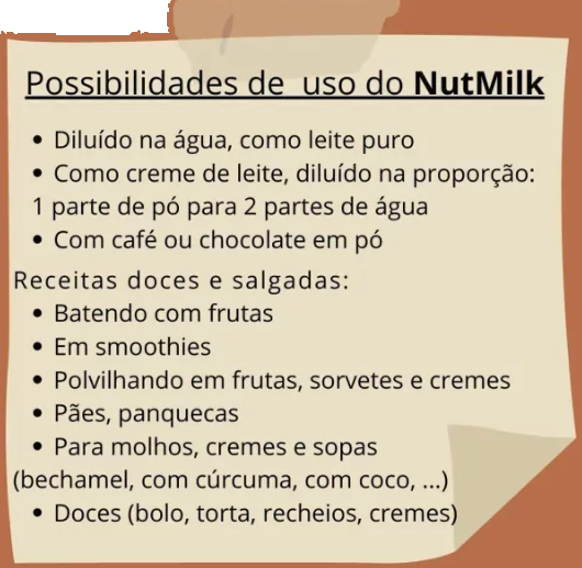 NutMilk, Leite Em Pó Feito De Castanha, 300g, Terramazonia