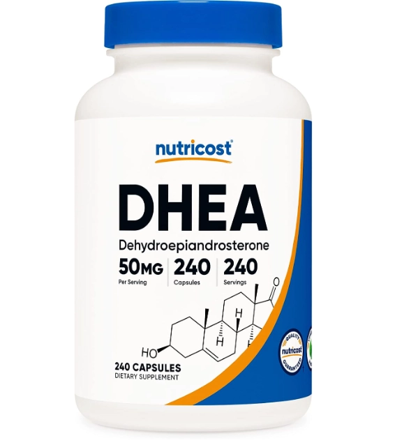 DHEA 50mg, 240 Cápsulas, Nutricost