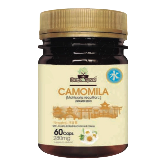 Camomila, Extrato Seco, 280mg, 60 Cápsulas, Folhas e Raizes