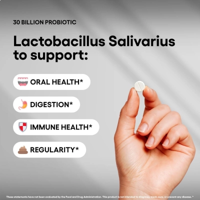 Lactobacillus Gasseri 30 Billion, Digestão, Equilíbrio Intestinal e Bem-Estar Diário, 240 Tablets, Ultimate