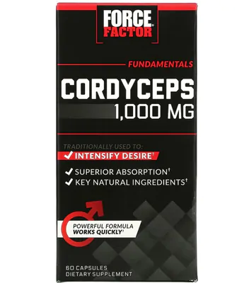 Cordyceps, 1000 mg, 60 Cápsulas, Force Factor