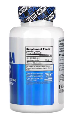 Alpha GPC, 30 Cápsulas, EVLution Nutrition