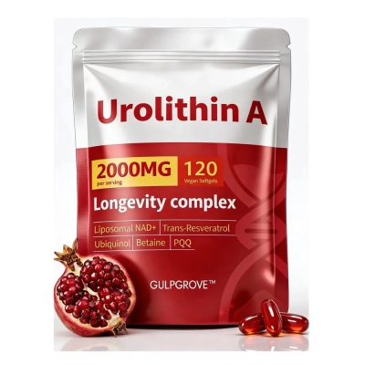 Urolitina A 6 em 1, 2000mg, 120 Cápsulas, GulpGrove