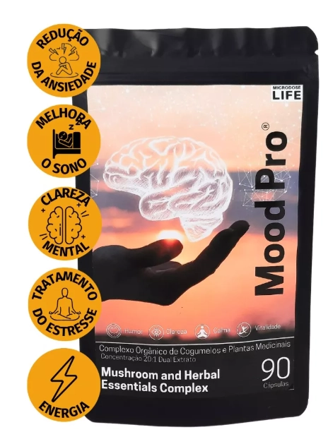 Mood Pro, Alegria Equilíbrio e Energia Para Seu Dia, 90 Cápsulas, Microdose Life