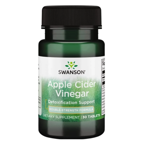 Apple Cider Vinegar (Vinagre de Maçã) 30 Tablets, de força dupla 200mg, Swanson