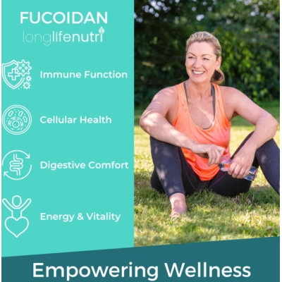 Fucoidano 500mg, Extrato de Alga Marinha Marrom, 120 Cápsulas, LongLifeNutri